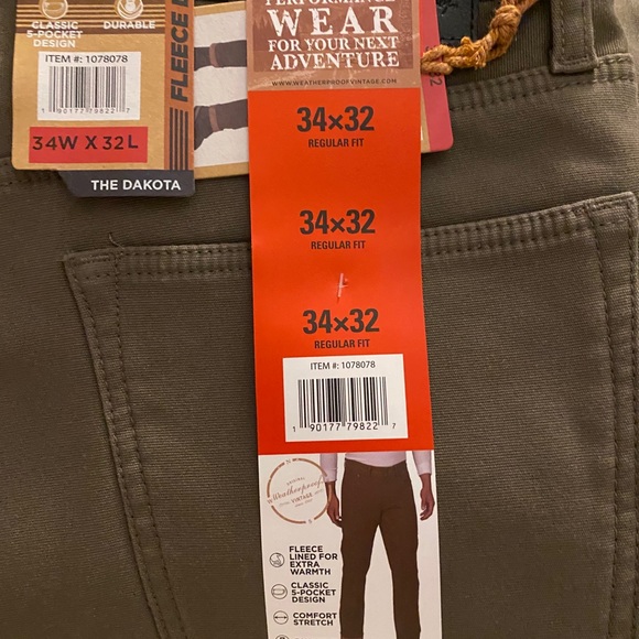 Weatherproof Pants Weatherproof Fleece Lined Mens Pants Poshmark